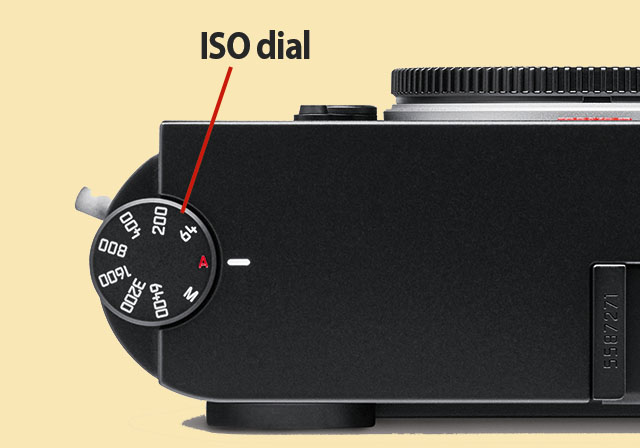 The ISO dial of the Leica M11